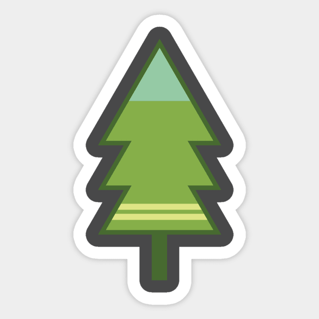 Modern Fir Sticker by jpforrest